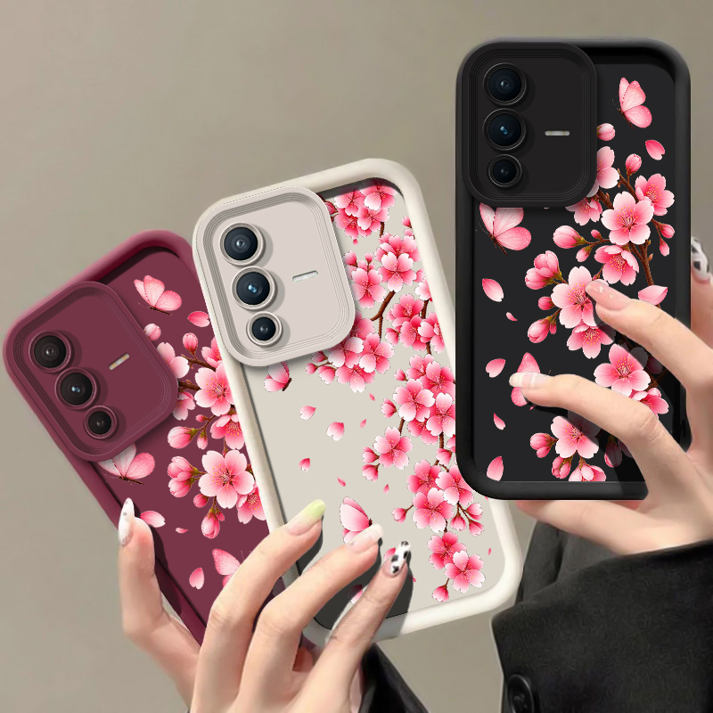 Pink Cherry Blossom Print Phon - Vivo V40 review and price