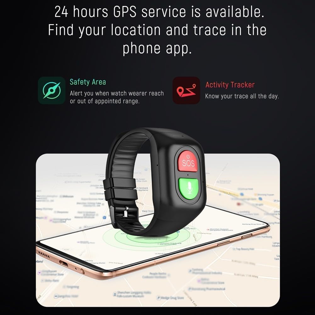 Wonlex S8 Elderly GPS Tracker  - Fall Detection Watch review and price